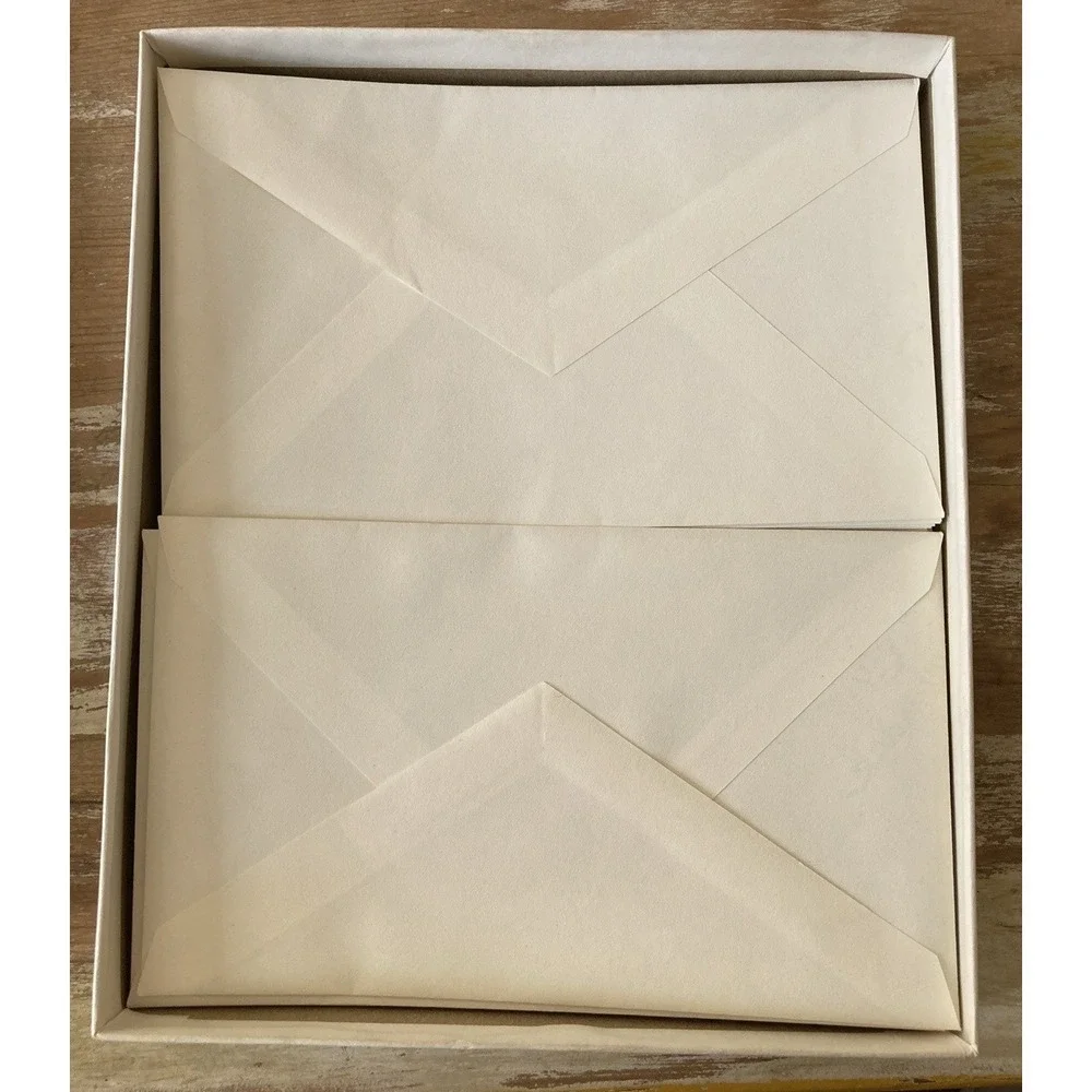 Vintage Hallmark Scented Stationery paper ombre brown pink green flowers 1980's